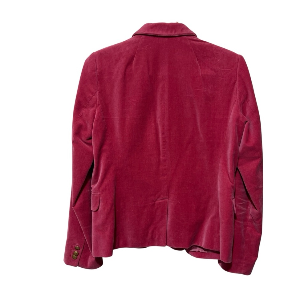 J. Crew Schoolboy Blazer Velvet Pink Jacket Heritage Classic Preppy Coquette - Picture 3 of 6